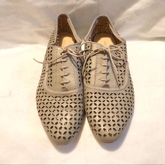 Pour La Victoire Shoes - Pour la Victorie cutout oxfords gray flats 8.5